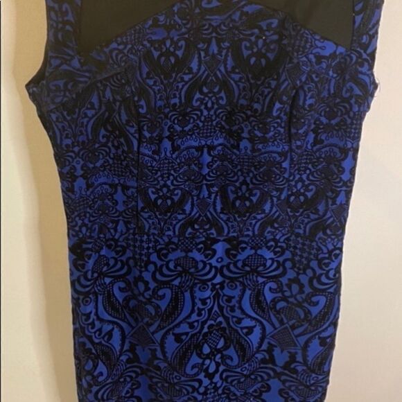 Beige by eci  sleeveless embroidered Dress Size 8 - Picture 6 of 7